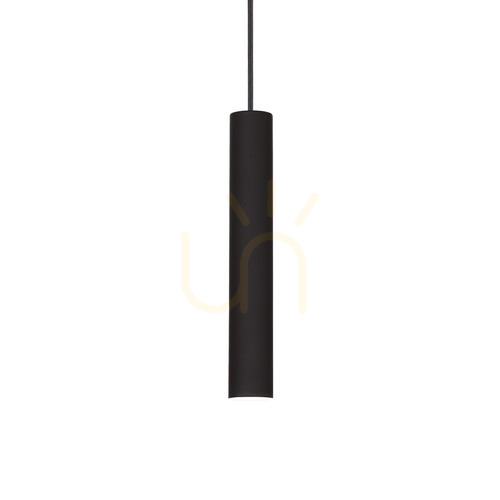 Prüfen Pendelleuchte Ideallux Tube SP D4 Nero schwarz LED 11W 211466