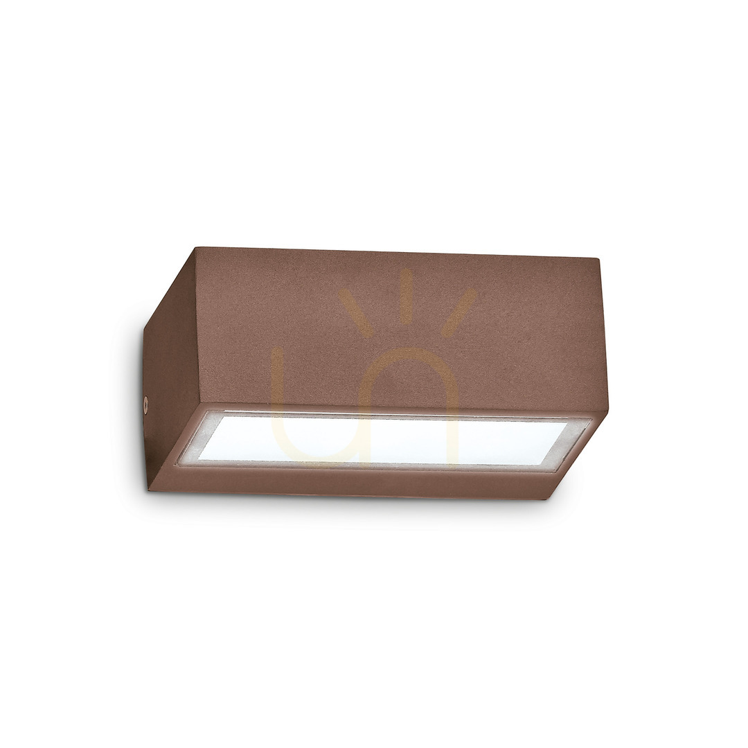 Prüfen Außenwandleuchte Ideallux TWIN AP1 Coffee braun G9 213330 Außenwandleuchte Ideallux TWIN AP1 Coffee braun G9 213330