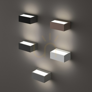 Außenwandleuchte Ideallux TWIN AP1 grigio grau G9 326979 small 1