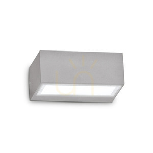 Außenwandleuchte Ideallux TWIN AP1 grigio grau G9 326979 small 0