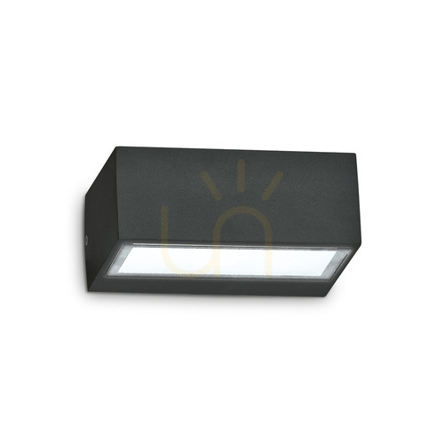 Prüfen Außenwandleuchte Ideallux TWIN AP1 NERO schwarz G9 IP54 Aluminium 115375