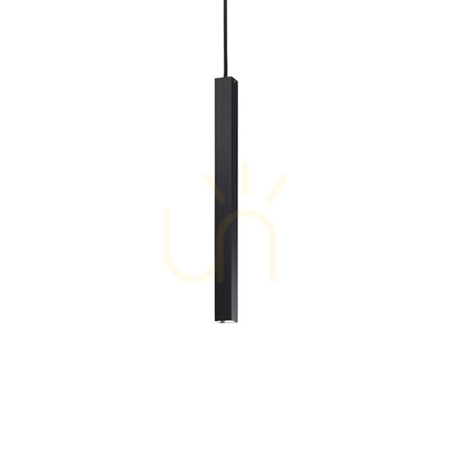 Prüfen Pendelleuchte Ideallux Look Ultrathin Square schwarz LED 11,5W 3000K 194202