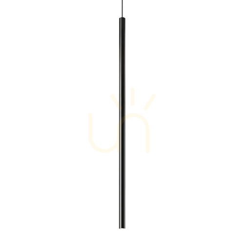 Prüfen Pendelleuchte Ideallux Ultrathin Round DALI/PUSH schwarz 6 cm LED 12W 3000K 321783