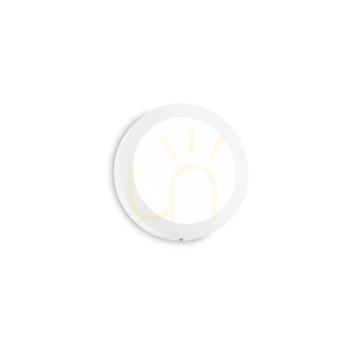 Prüfen Plafond Ideallux Universal PL D17 Round LED 12W 3000K weiß 138596