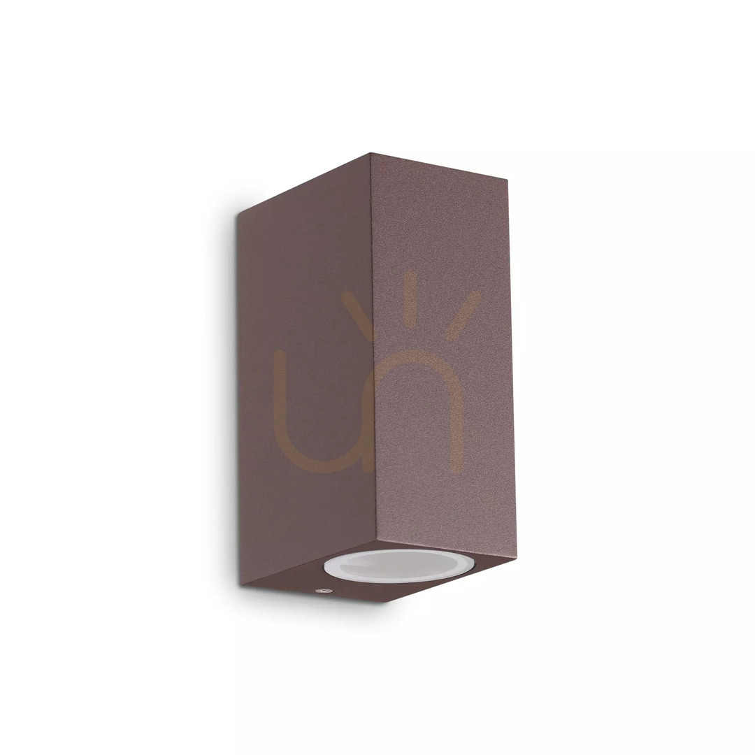 Aussicht Außenwandleuchte Ideallux UP AP2 Coffee braun G9 2-flammig Aluminium 213354 Außenwandleuchte Ideallux UP AP2 Coffee braun G9 2-flammig Aluminium 213354