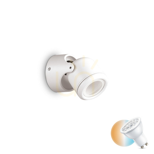 Prüfen Außenwandleuchte Ideallux Xeno AP1 Bianco weiß GU10 129488