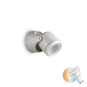Außenwandleuchte Ideallux XENO AP1 grau GU10 Aluminium IP44 129471 0 Außenwandleuchte Ideallux XENO AP1 grau GU10 Aluminium IP44 129471 small 0