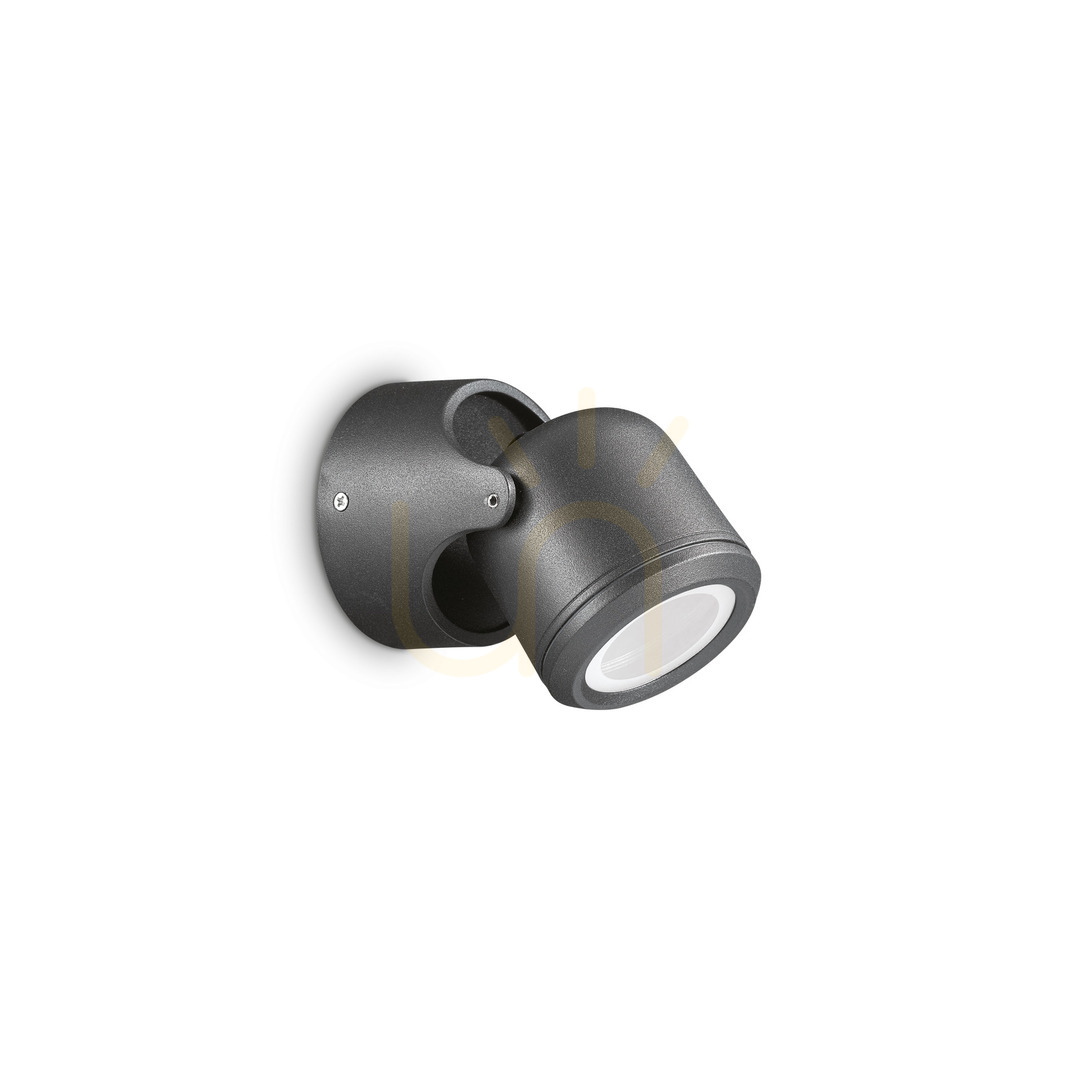 Vorschau Außenwandleuchte Ideallux Xeno AP1 Nero schwarz GU10 IP44 129464 Außenwandleuchte Ideallux Xeno AP1 Nero schwarz GU10 IP44 129464