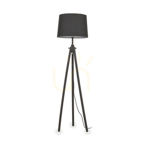 Stehlampe Ideallux YORK PT1 schwarz Holz Stoff E27 164 cm 121437 small 0