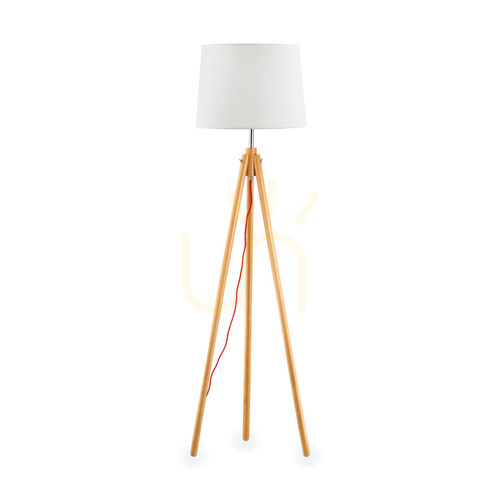 Prüfen Stehlampe Ideallux York PT1 Holz Stoff E27 164 cm 089805