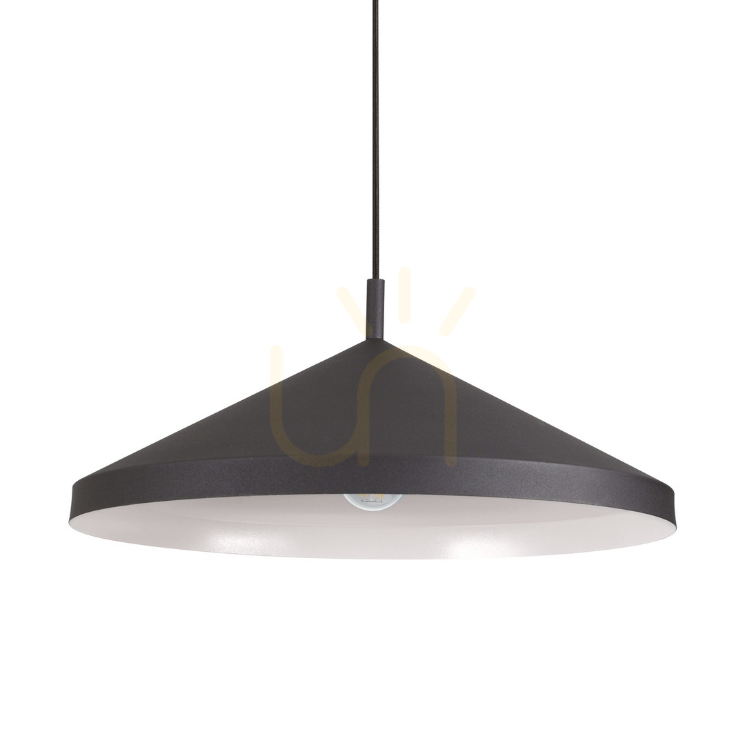 Pendelleuchte Ideallux YURTA SP1 D50 schwarz Metall E27 281582