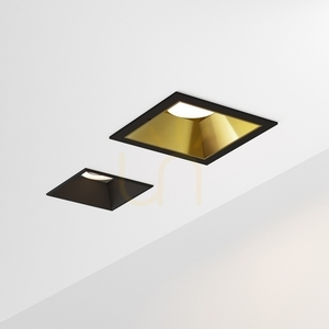 Reflektor Ideallux ZEUS Square Gold Polystyrol 8,9 cm 323831 small 1