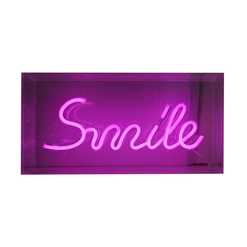 Prüfen Wandleuchte Zuma Line NEON FM-NLB46 SMILE LED