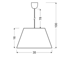 STANDARD 35 Pendelleuchte 1X60W E27 Grau - OpenBox small 2