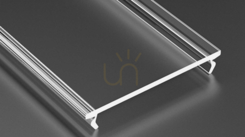Prüfen Lampenschirm für LED-Profil LUMINES WIDE PMMA transparent 1 m