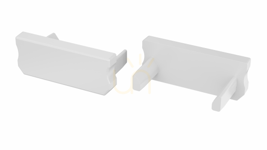 Prüfen Endkappe für LUMINES D LED-Profil weiß Endkappe für LUMINES D LED-Profil weiß