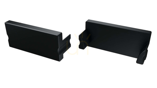 Prüfen LUMINES TERRA LED-Profil-Endkappe schwarz, ohne Öffnung 12-0142-01