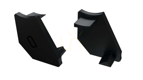 Prüfen LED-Profilkappe LUMINES H schwarz links 2in1 LED-Profilkappe LUMINES H schwarz links 2in1