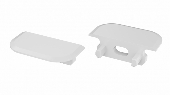 Prüfen ALU Blindstopfen für LED LUMINES Z-Profil weiß mit Bohrung ALU Blindstopfen für LED LUMINES Z-Profil weiß mit Bohrung