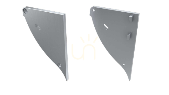 Prüfen ALU-Blindstopfen für LUMINES CONVA LED-Profil silber rechts mit Bohrung ALU-Blindstopfen für LUMINES CONVA LED-Profil silber rechts mit Bohrung