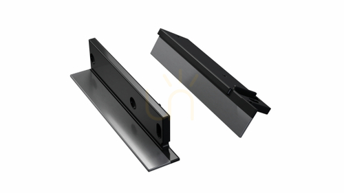Prüfen ALU Blindstopfen für LUMINES FLARO LED Profil schwarz lackiert links für Einbau mit Bohrung