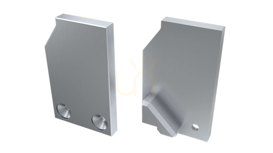 Prüfen ALU Blindstopfen für LED LUMINES I10 10mm Profil silber links ALU Blindstopfen für LED LUMINES I10 10mm Profil silber links
