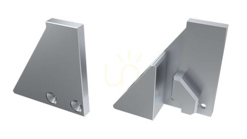 Prüfen ALU Kappe für LUMINES I6 6mm silber LED Profil rechts mit Halterung