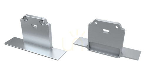 Prüfen Silberne Aluminium-Endkappe mit Öffnung für LUMINES SUBLI LED-Profil