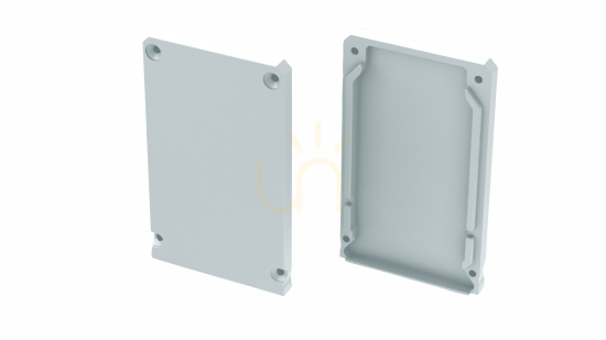 LUMINES CLARO LED profile end cap aluminium white without hole 12-1141-11