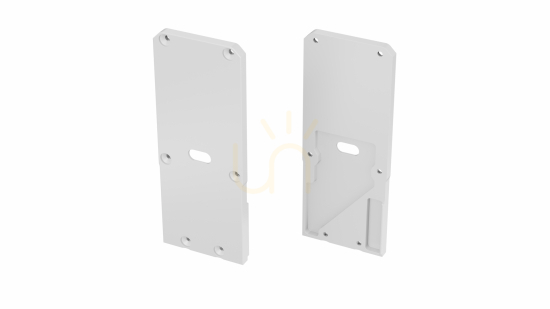 Prüfen ALU-Stecker LUMINES UNICO + Talia M2 weiß rechts mit Loch ALU-Stecker LUMINES UNICO + Talia M2 weiß rechts mit Loch