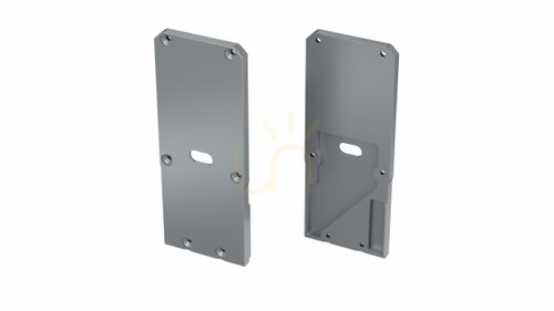 Prüfen ALU-Stecker LUMINES UNICO + Talia M2 silber rechts mit Loch