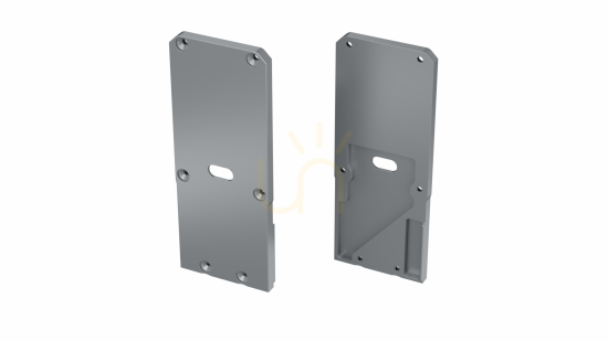 Prüfen ALU-Stecker LUMINES UNICO + Talia M2 silber rechts mit Loch ALU-Stecker LUMINES UNICO + Talia M2 silber rechts mit Loch