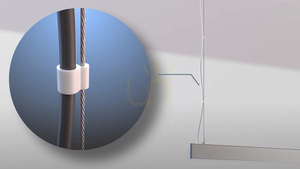 Transparenter LUMINES Kabelhalter Ø 5 mm small 1