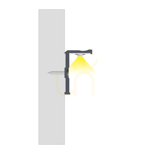 LED-Profil für Regale und Schränke LUMINES E, weiß lackiert, 2,02 m small 5