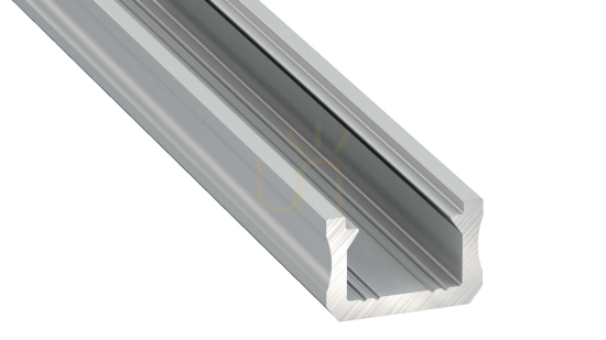 LED profile LUMINES type X silver anodized 2 m