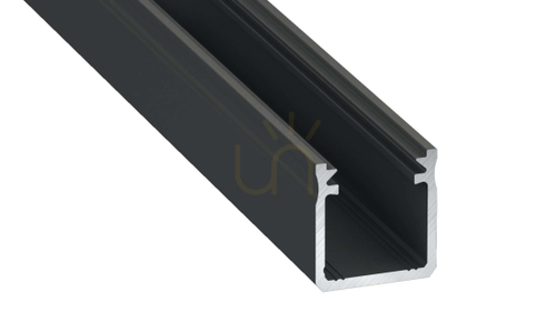 Prüfen LUMINES LED-Profil Typ Y schwarz eloxiert 2 m