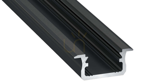 LUMINES B LED-Einbauprofil, schwarz eloxiert, 2,02 m small 0