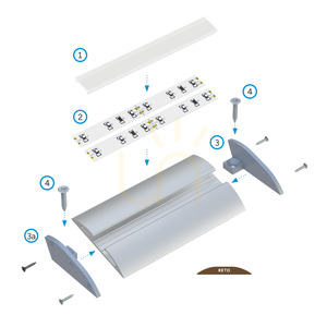 LED-Profil LUMINES RETO silber eloxiert 2,02 m – 10-0524-20 small 5
