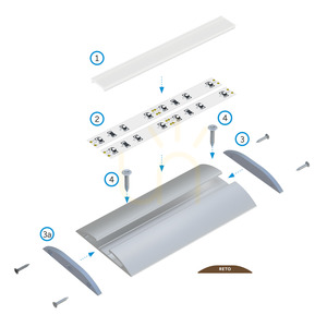 LED-Profil LUMINES RETO silber eloxiert 2,02 m – 10-0524-20 small 6