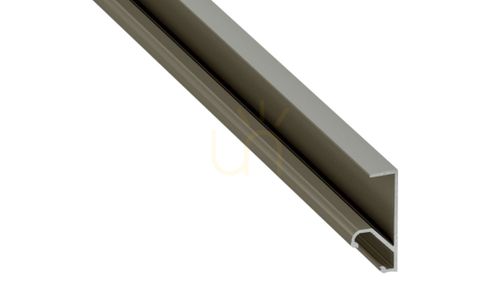 Prüfen LED-Profil LUMINES Typ Q18 inox eloxiert 1 m