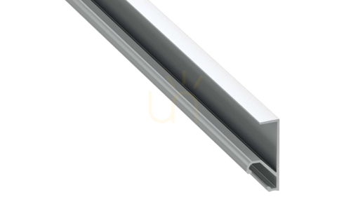 Prüfen LUMINES LED-Profil Typ Q18 silber eloxiert 1 m