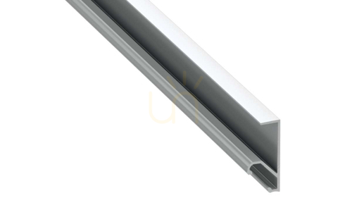 Prüfen LED-Profil LUMINES Typ Q18 silber eloxiert 2 m