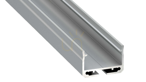 Prüfen LED-Profil LUMINES Typ Sileda silber eloxiert 3 m