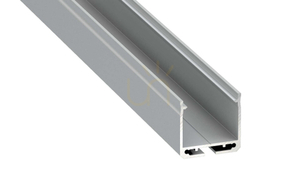 LED-Profil LUMINES Typ Dileda silber eloxiert 1 m small 0