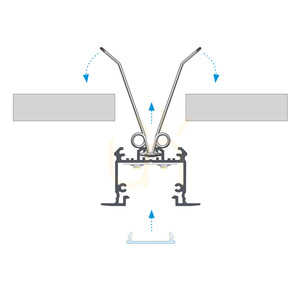 Einbau-LED-Profil LUMINES inTALIA weiß lackiert 2,02 m small 5
