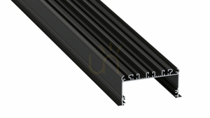 Schwarz lackiertes LED-Einbauprofil Lumines inLARGO 1 m 10-0665-10 small 0