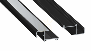 LUMINES-Profil Typ IPA16 schwarz lackiert 2 m small 0