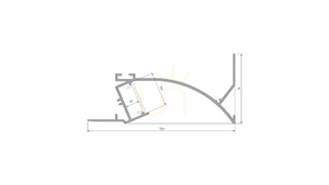 LUMINES LED-Profil Typ Topo silber eloxiert 1 m small 1