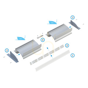 LED-Profil LUMINES TOPO silber eloxiert 2,02 m 10-0574-20 small 4