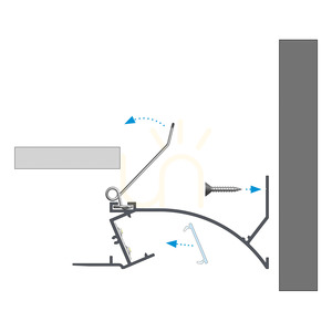 LED-Profil LUMINES TOPO silber eloxiert 2,02 m 10-0574-20 small 5